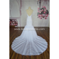 High quality new lace embroidery decorative backless mermaid bride wedding dress